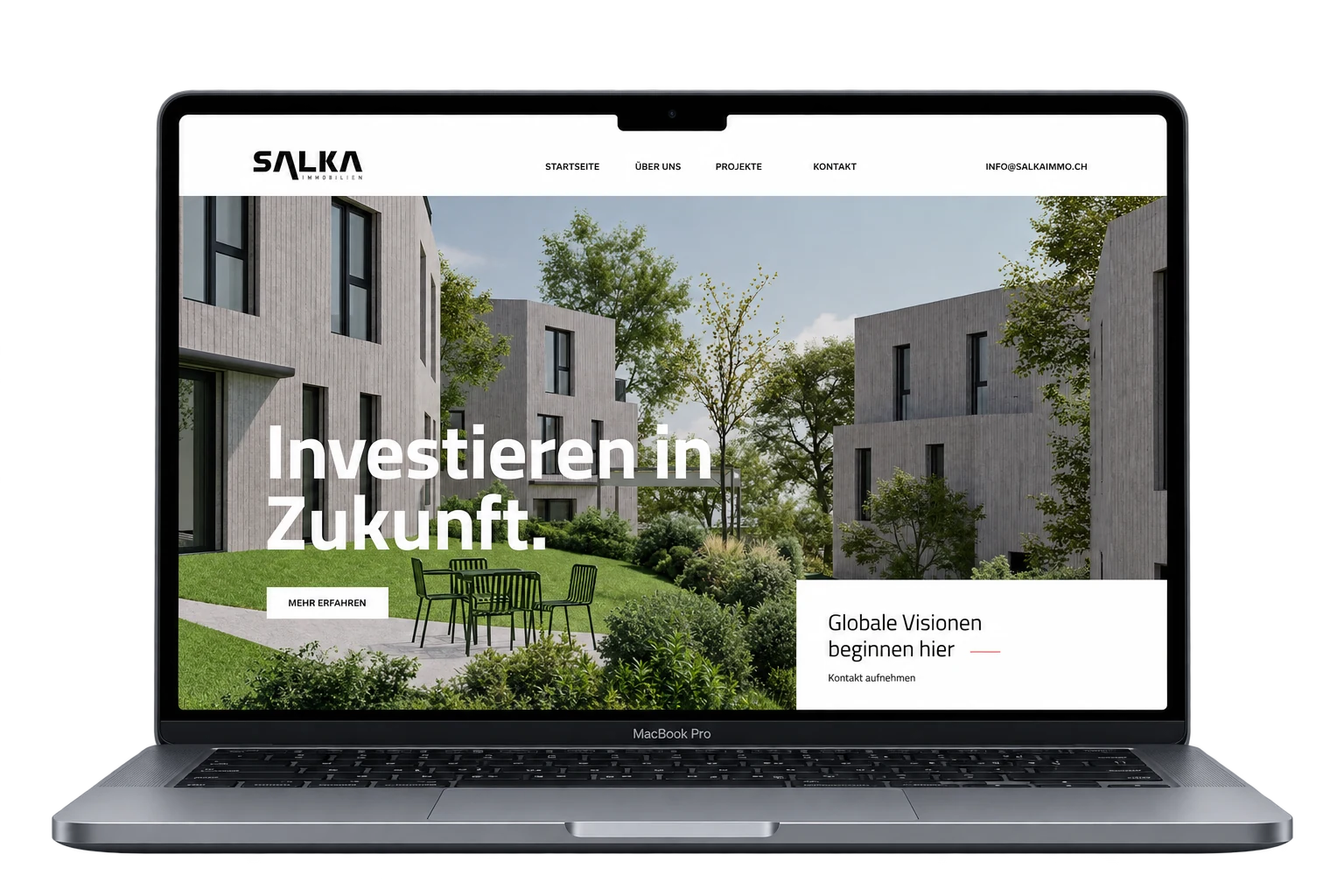Salka Immo Website, umgesetzt von webChange